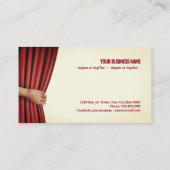 劇場の手開きカーテン 名刺 (裏面)