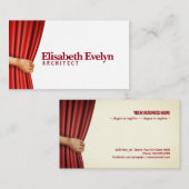 劇場の手開きカーテン 名刺 (正面/裏面)