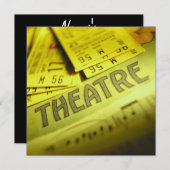 劇場の楽譜及びチケット 招待状 (正面/裏面)