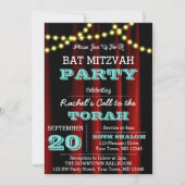 劇場の水色オールオケージョン招待状 招待状 (正面)