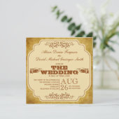 劇場の生産を結婚するヴィンテージ 招待状 (スタンド正面)