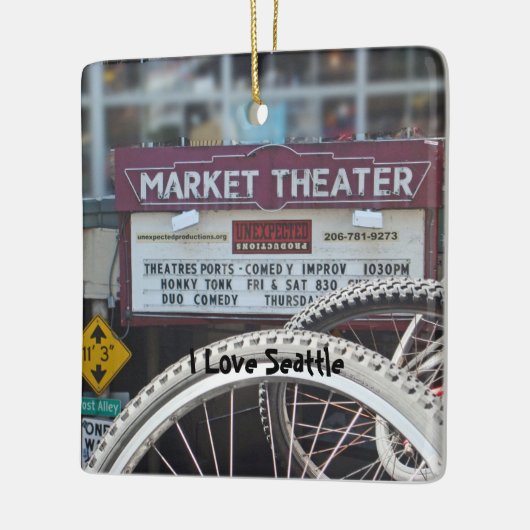 劇場の自転車 セラミックオーナメント (左)