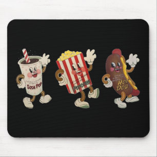 劇場の軽食のトリオのmousepad マウスパッド