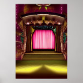 劇場の風景 | AIアートポスター ポスター (正面)