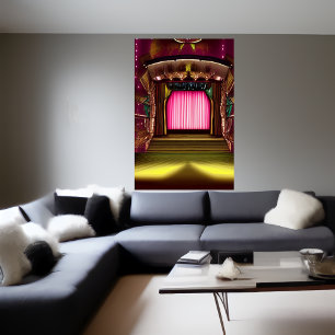劇場の風景   AIアートポスター ポスター