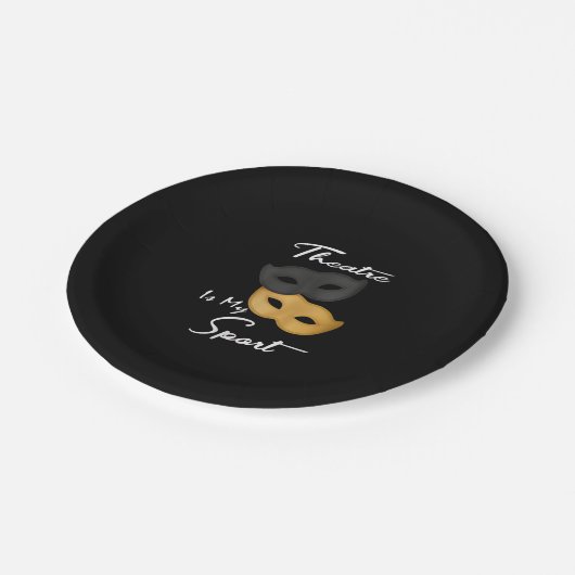 劇場は私のスポーツだ|劇場好きの贈り物 ペーパープレート (アングル)