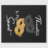 劇場は私のスポーツだ|劇場好きの贈り物 ラッピングペーパー (フラット)