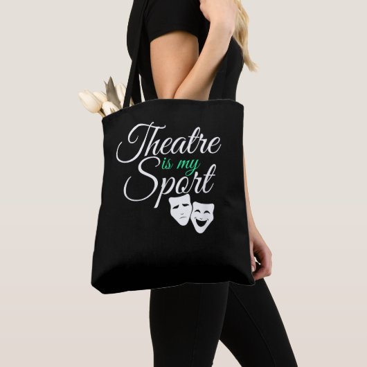 劇場は私のスポーツティーミュージカル俳優 トートバッグ (クローズアップ)