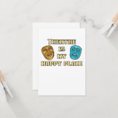 劇場は私の幸せな場所俳優女優の贈り物おもしろい カード (正面/裏面インサイチュ)