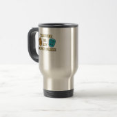 劇場は私の幸せな場所俳優女優の贈り物おもしろい トラベルマグ (正面左)