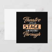 劇場は舞台 俳優が通り過ぎる 招待状 (正面/裏面)