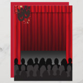 劇場ステージ演奏スクラップブック作りクラフト紙 (正面/裏面)