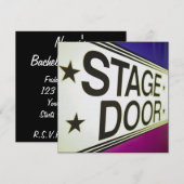 劇場ステージ ドア サイン 招待状 (正面/裏面)