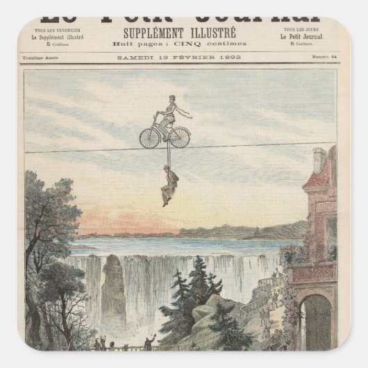 劇場デラ・ガイテのパフォーマー スクエアシール (正面)