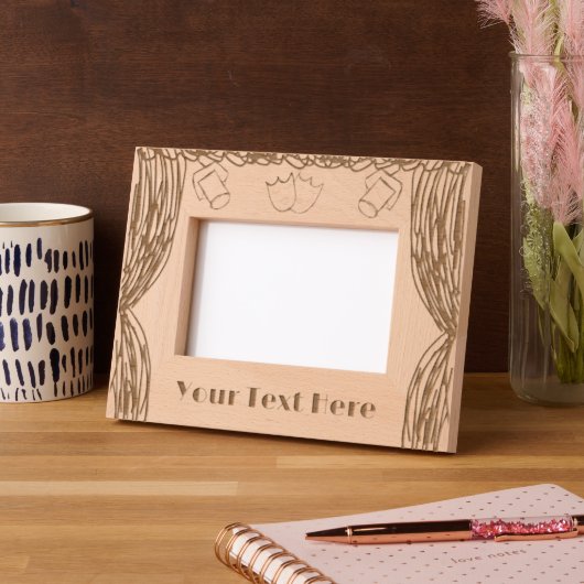 劇場パーソナライズされた枠 レーザー彫刻フレーム (左)