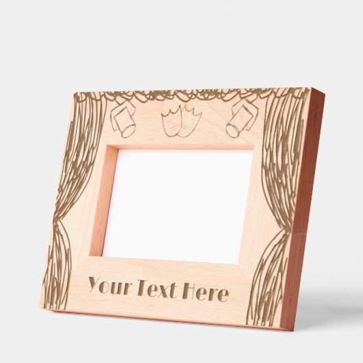 劇場パーソナライズされた枠 レーザー彫刻フレーム (左)