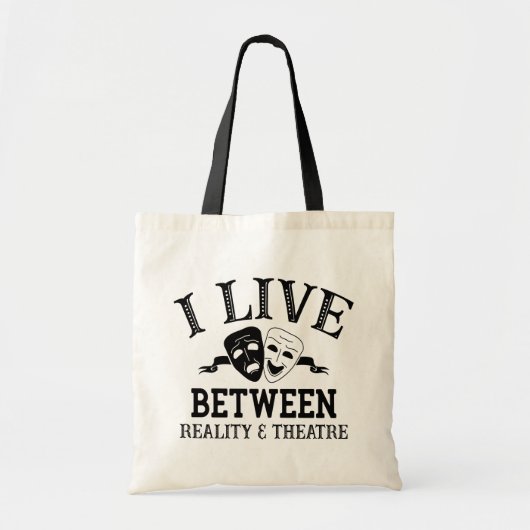 劇場マスクミュージカルブロードウェイ俳優女優ギフト トートバッグ (正面)