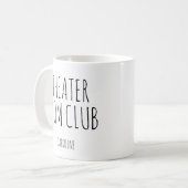 劇場ママ 名前入り ドラマ部 保護者 コーヒーマグカップ (正面左)