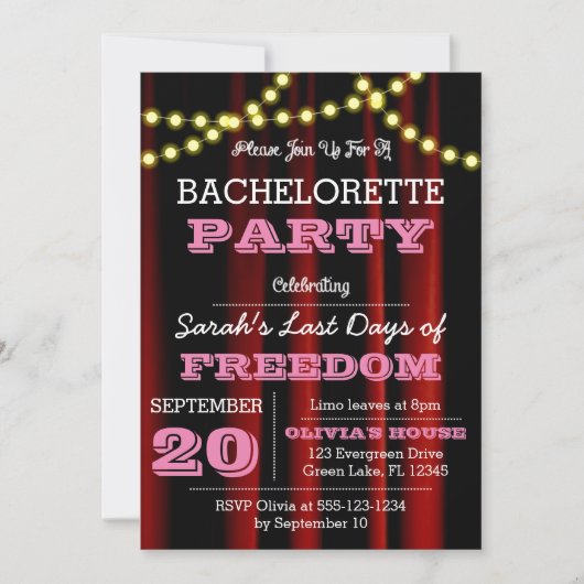 劇場ライト ピンク オールオケージョン インビテーション (正面)