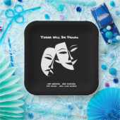 劇場仮面コメディ悲劇白黒ドラマ9» ペーパープレート (パーティー)