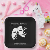 劇場仮面コメディ悲劇白黒ドラマ9» ペーパープレート (パーティー)