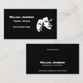 『劇場仮面コメディ悲劇白黒ビジネスC』 名刺 (正面/裏面)