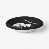 劇場仮面コメディ悲劇白黒劇 ペーパーボウル (傾斜あり)