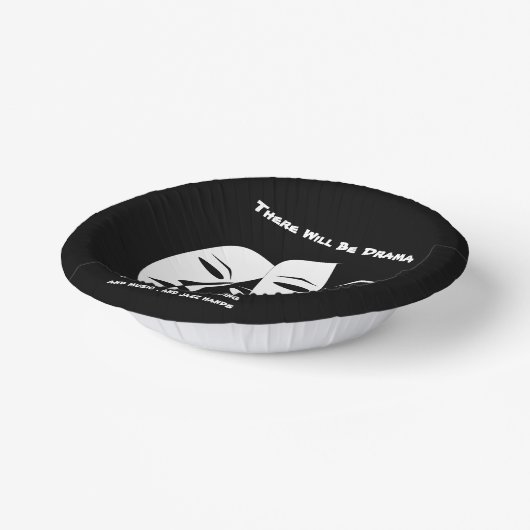 劇場仮面コメディ悲劇白黒劇 ペーパーボウル (傾斜あり)