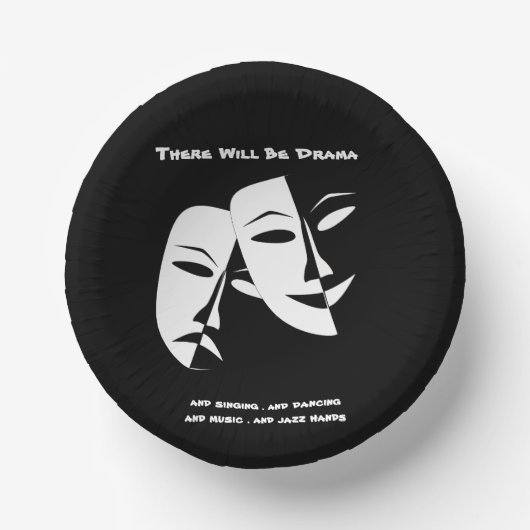 劇場仮面コメディ悲劇白黒劇 ペーパーボウル (正面)