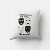 劇場仮面演劇おもしろい クッション (裏面)