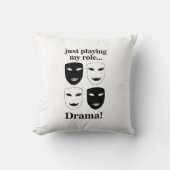 劇場仮面演劇おもしろい クッション (正面)