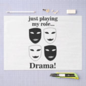 劇場仮面演劇ステージ俳優 薄葉紙 (クラフト)