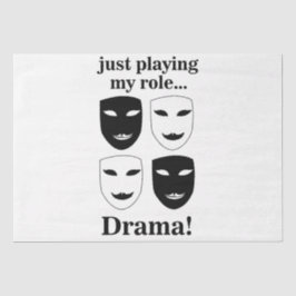 劇場仮面演劇ステージ俳優 薄葉紙