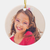 劇場俳優フォトクリスマスオーナメント セラミックオーナメント (正面)