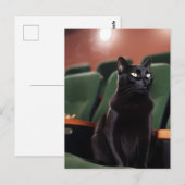 劇場内の黒猫 ポストカード (正面/裏面)