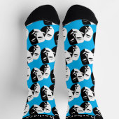 劇場喜劇と悲劇マスクモノグラムソックス ソックス (上部)