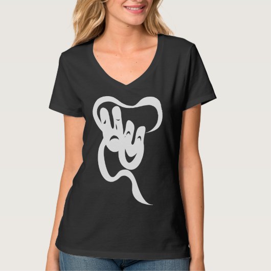 劇場喜劇の悲劇はナノVネックTシャツを持つ。 Tシャツ (正面)