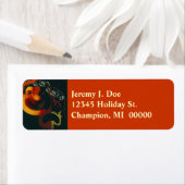 劇場喜劇悲劇マスク住所 シール (インサイチュ)