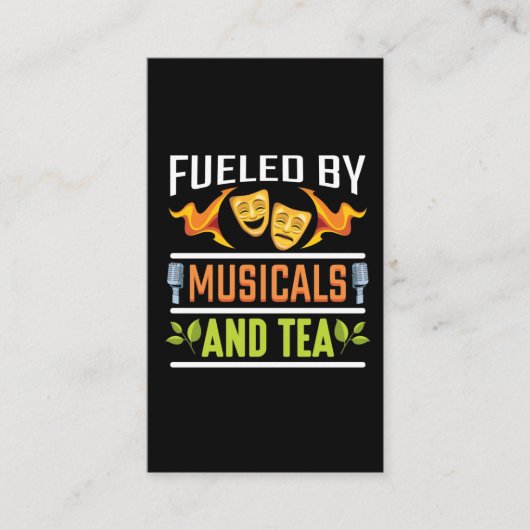 劇場好きのミュージカル愛好家とお茶飲み 名刺 (正面)