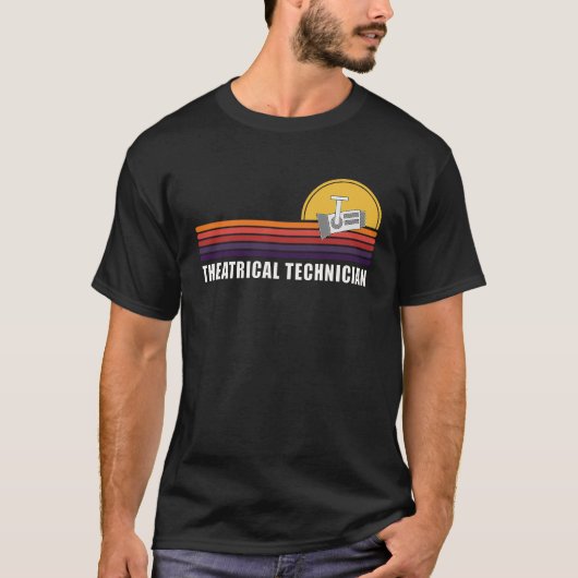 劇場技術者劇場スポットライト劇場St Tシャツ (正面)
