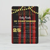 劇場照明ゴールド確認招待状 招待状 (スタンド正面)