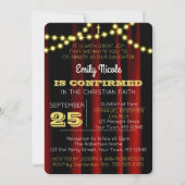 劇場照明ゴールド確認招待状 招待状 (正面)