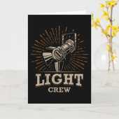 劇場照明乗務員照明技術者ステージ カード (黄色い花)