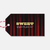 劇場照明映画マーキーパーティーの好意ラベル ギフトタグ (裏面横)