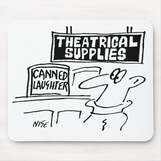 劇場版サプライヤーで売られる笑いの缶詰 マウスパッド (正面)