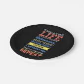 劇場生活の繰り返し ペーパープレート (アングル)