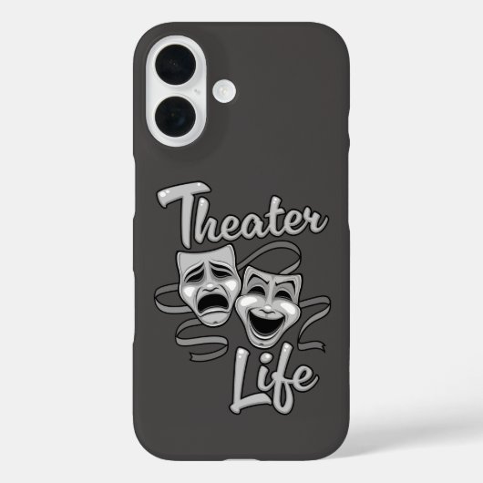 劇場生活喜劇と悲劇マスク Case-Mate iPhoneケース (裏面)