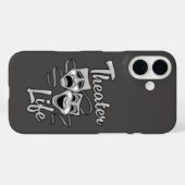 劇場生活喜劇と悲劇マスク Case-Mate iPhoneケース (裏面 (横))