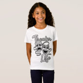 劇場生活喜劇と悲劇マスク Tシャツ (正面フル)
