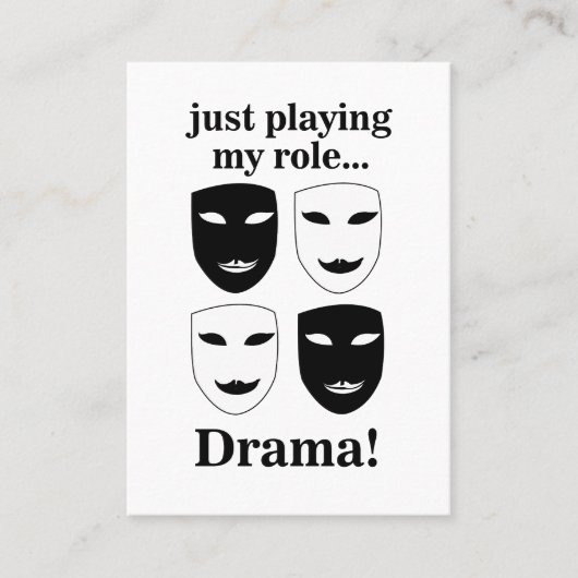 劇場用マスクステージ演出家パフォーミングアーツ 名刺 (正面)